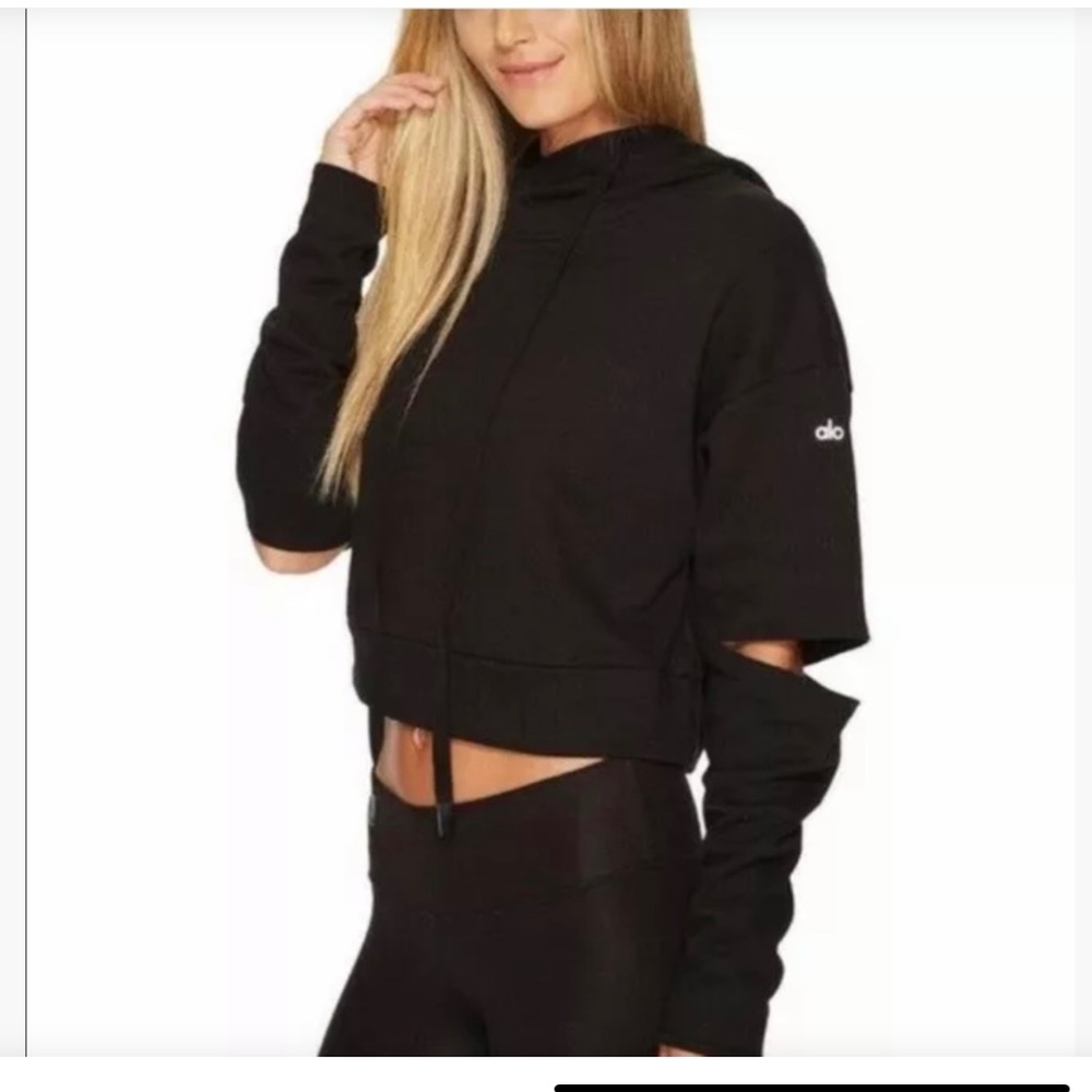 Alo yoga elbow slit hoodie size XS